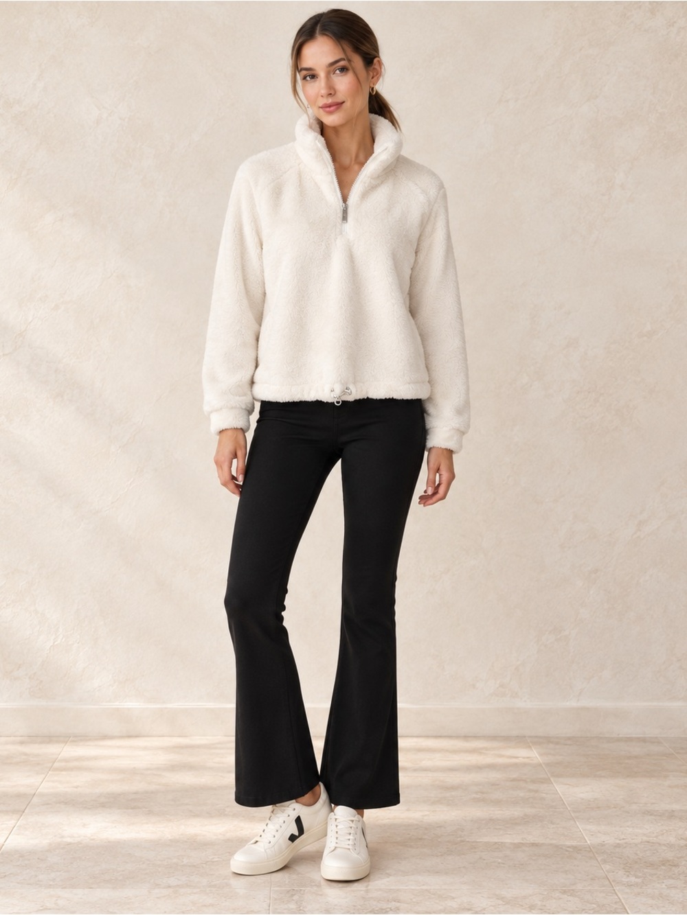 Calvin Klein Cream Teddy Jacket